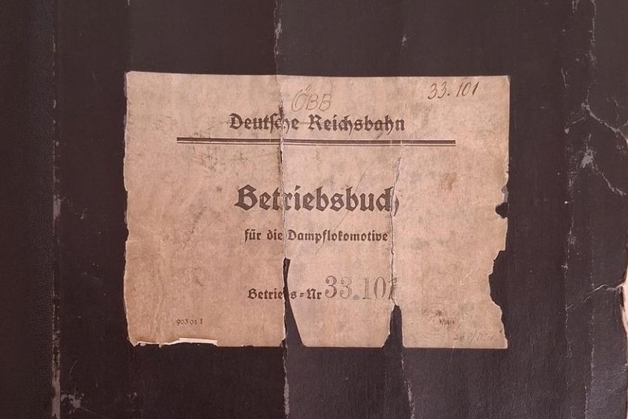 Das Objekt des Monats Oktober Betriebsbuch einer Dampflokomotive